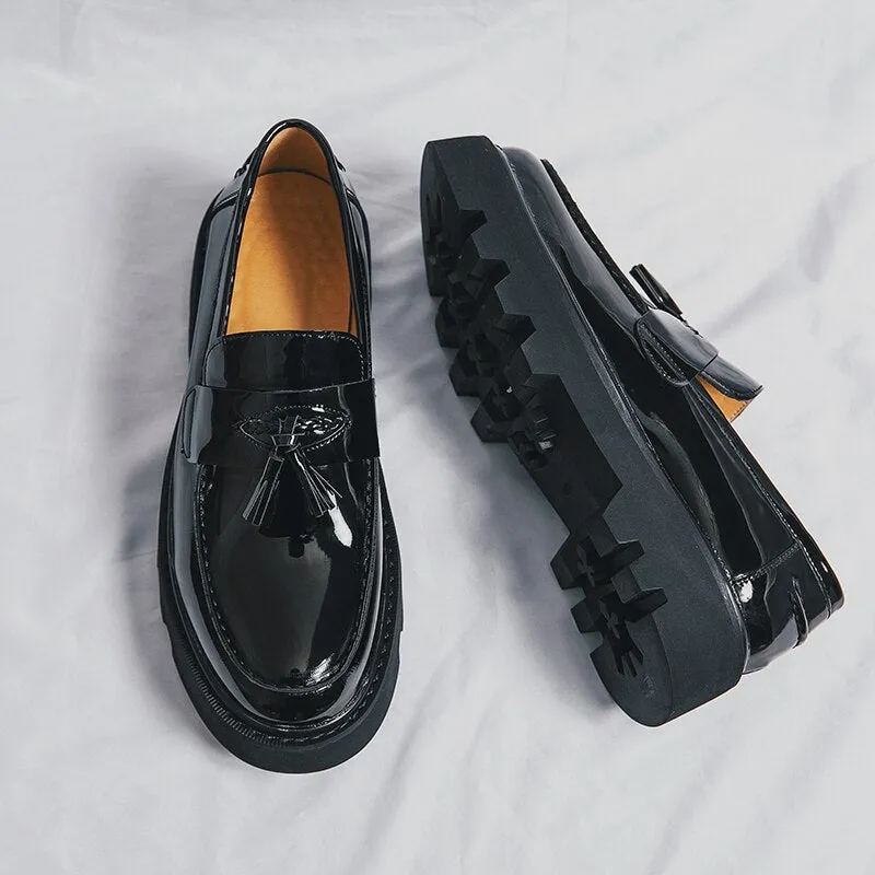 Amozae- Anyang Chunky Sole Patent Loafers