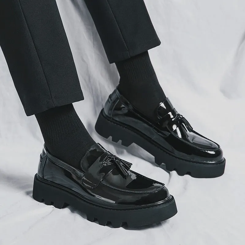 Amozae- Anyang Chunky Sole Patent Loafers