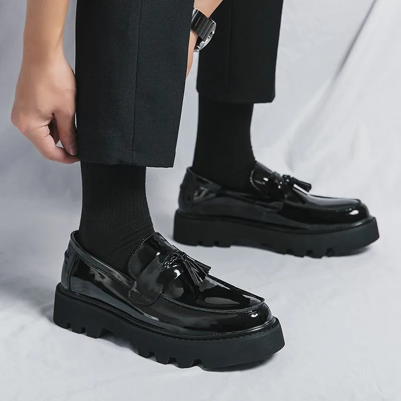 Amozae- Anyang Chunky Sole Patent Loafers