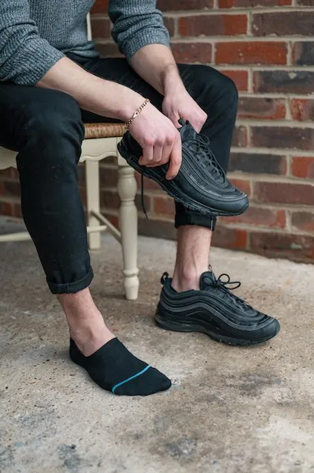 Black "No-Show" Bamboo Socks