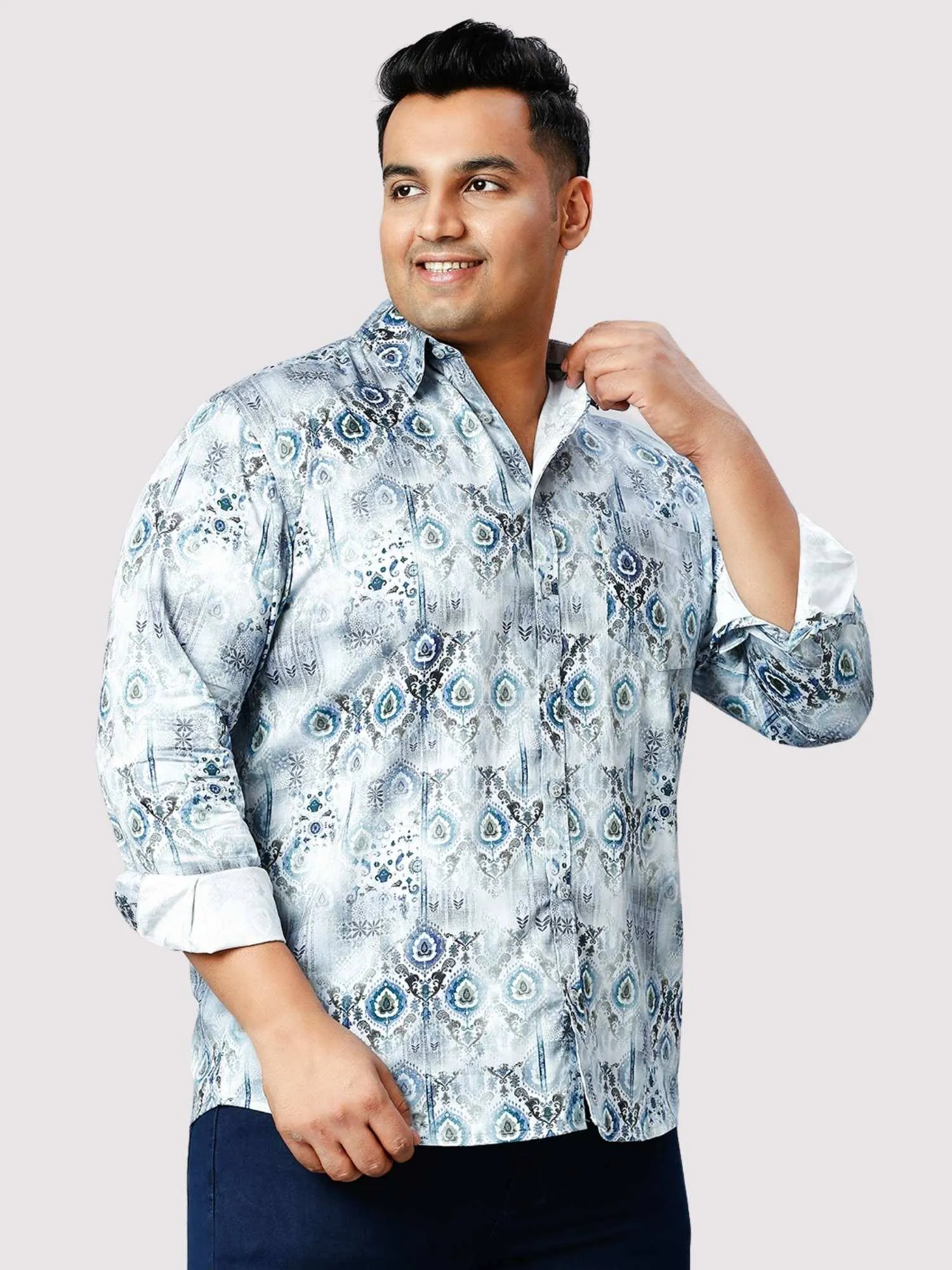 Blue Bell Digital Printed Full Sleeve Shirt Men's Plus Size