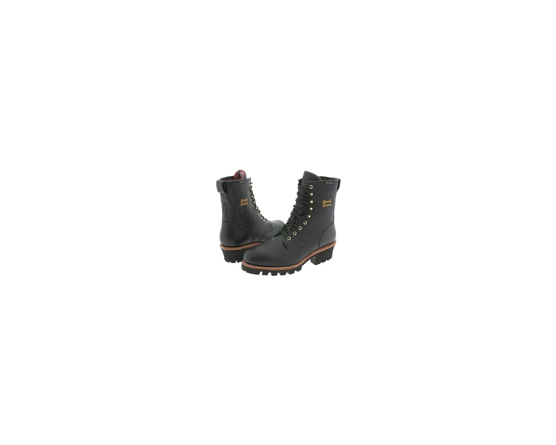 Boots 8" Black Logger W/P Insulated Steel Toe Chippewa, black