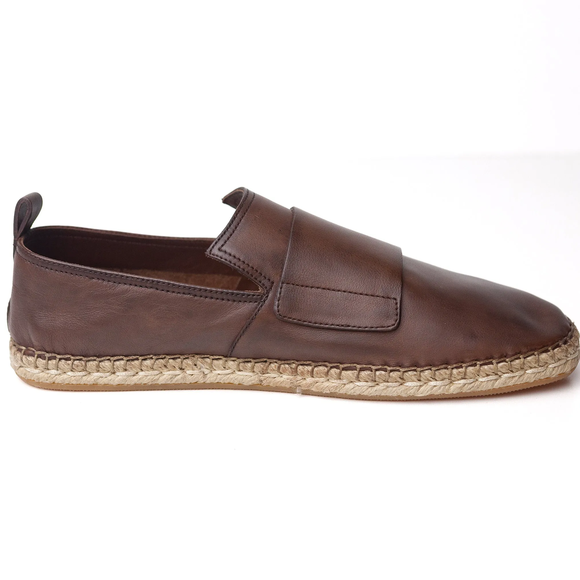 Brown Leather Espadrilles (41.5)