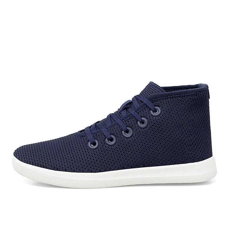 Casual Fly  Woven Breathable Middle Cut A Shoes Women