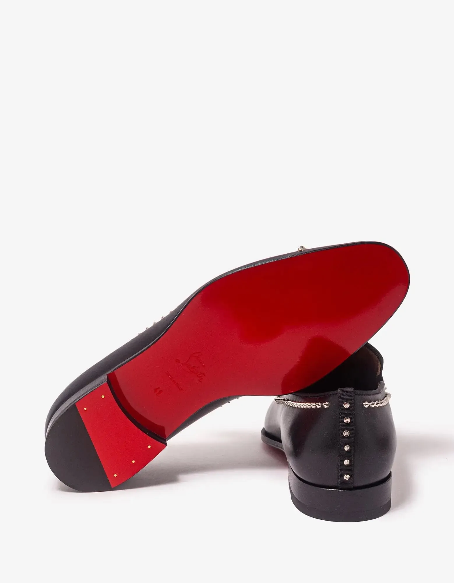 Christian Louboutin Dandy Cloo Flat Black Loafers -