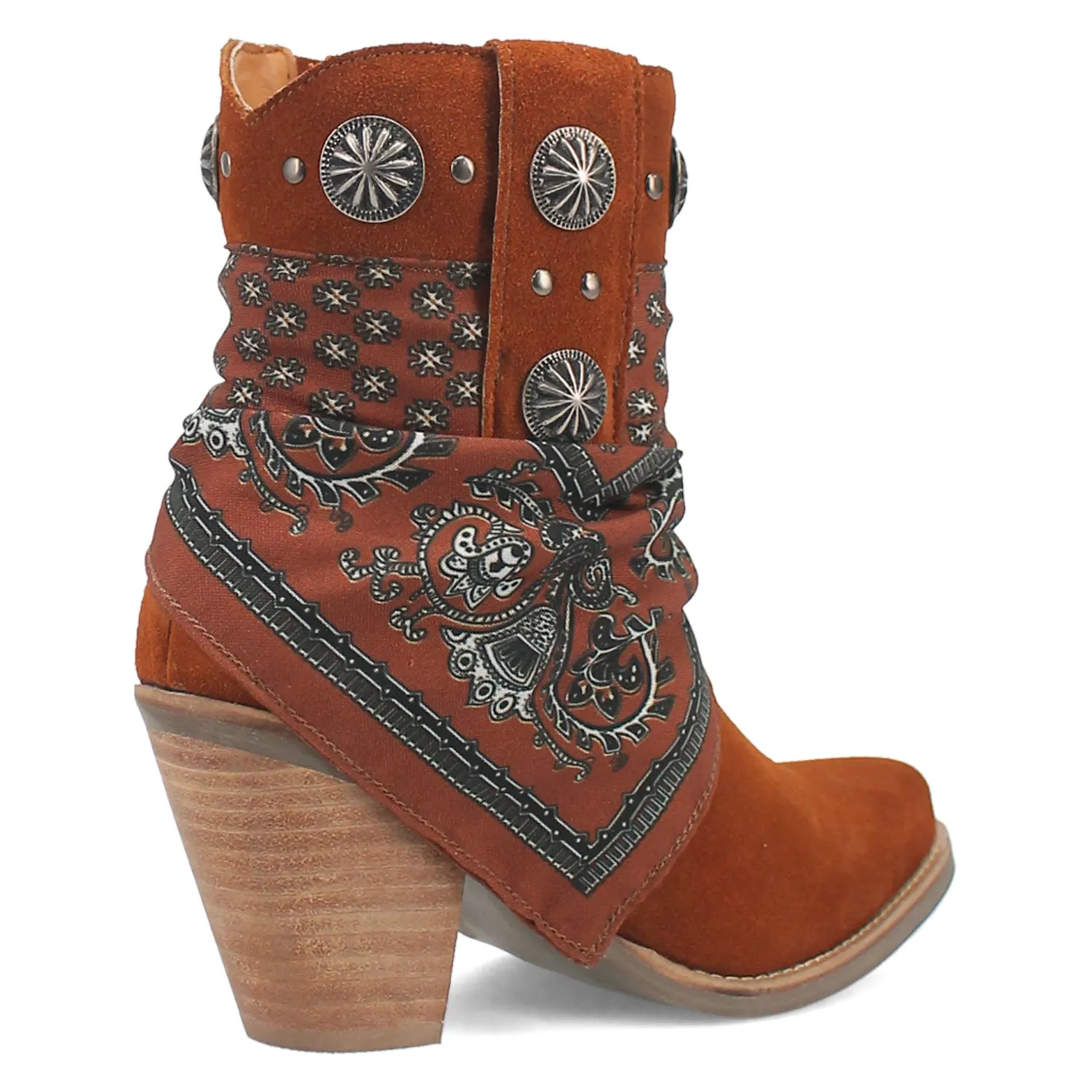 Dingo Womens Bandida Brown Suede Fashion Boots