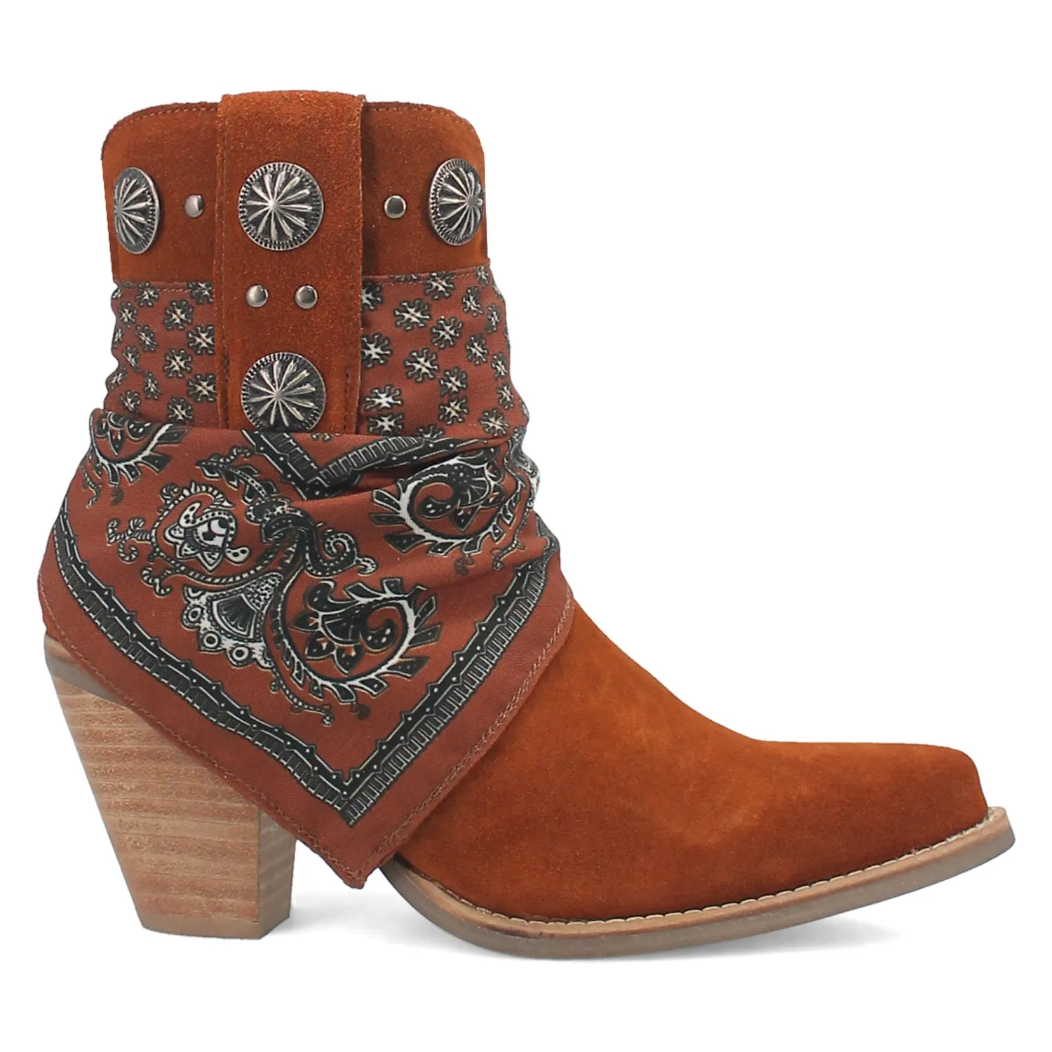 Dingo Womens Bandida Brown Suede Fashion Boots