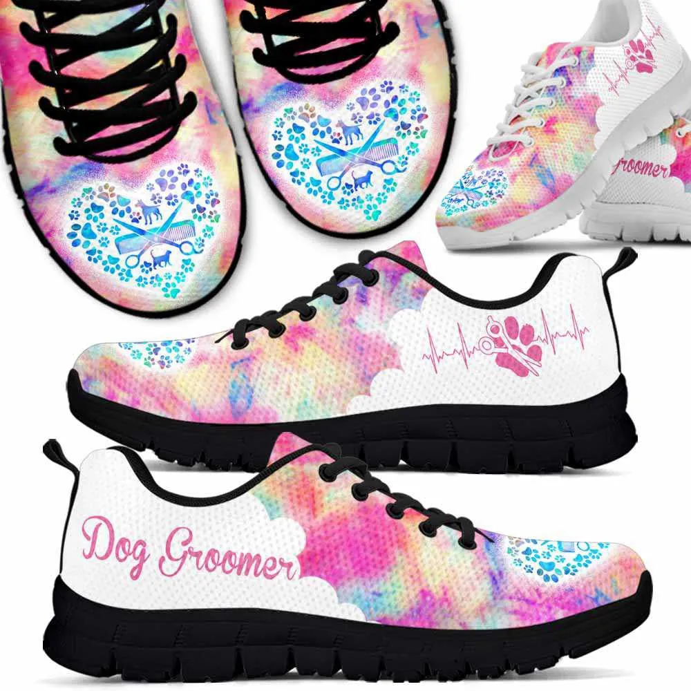 Dog Groomer Sneaker, Dog Grooming Cloud Pastel Sneakers Shoes, Best Running Shoes, Unique Gifts For Dog Lovers