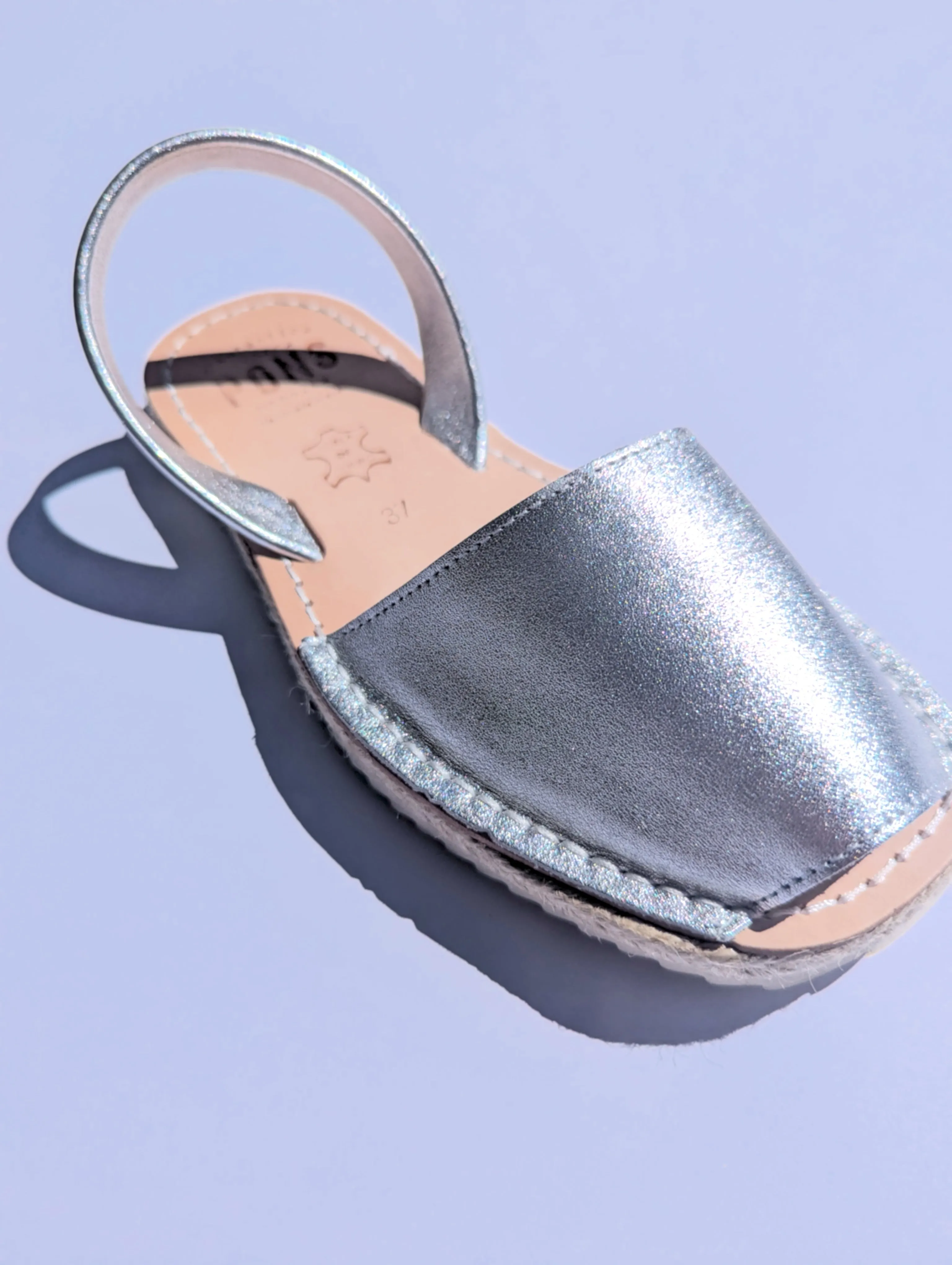 Espadrille - Metallic SILVER