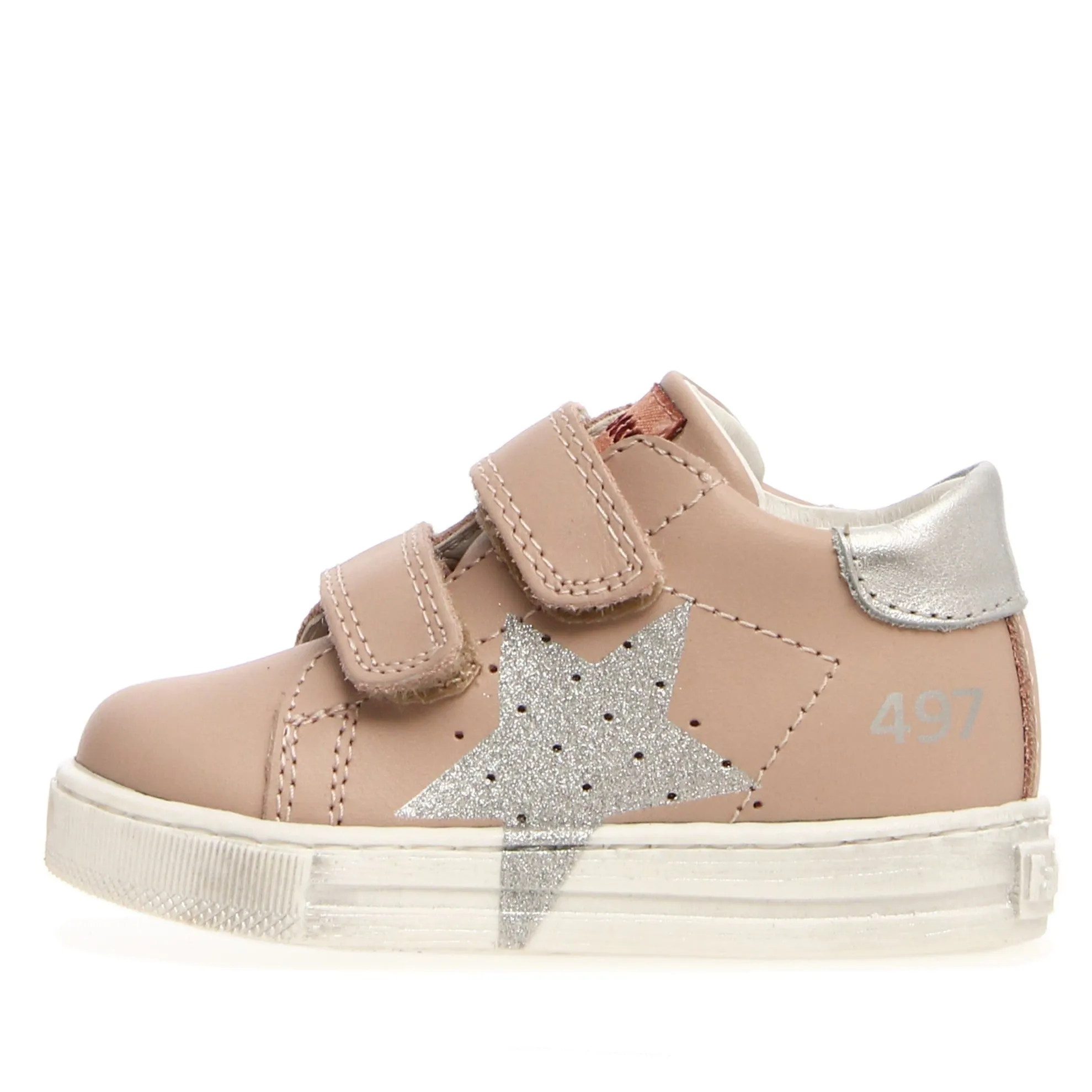 Falcotto Girl's Salazar Sneakers - Cipria/Silver