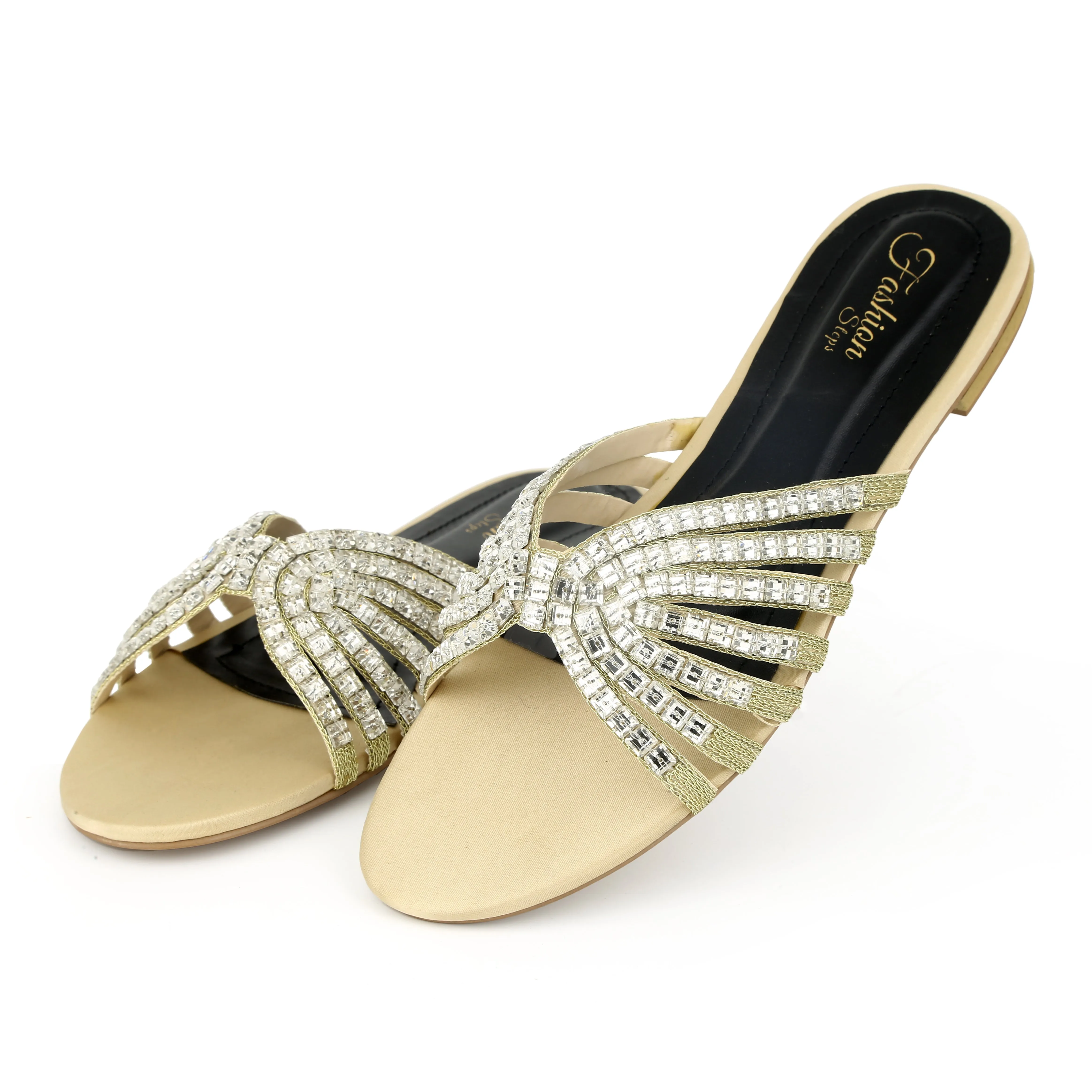 Fashion LEYA  Flats (Golden)