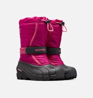 Flurry Kid's Insulated Snow Boot - Deep Blush/Tropic Pink