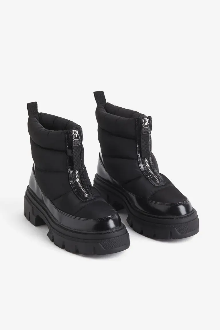 Insulated boots with warm lining H&M, black