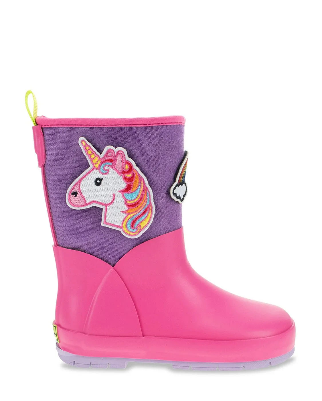 Kids Puddle Patch Rain Boot - Hot Pink