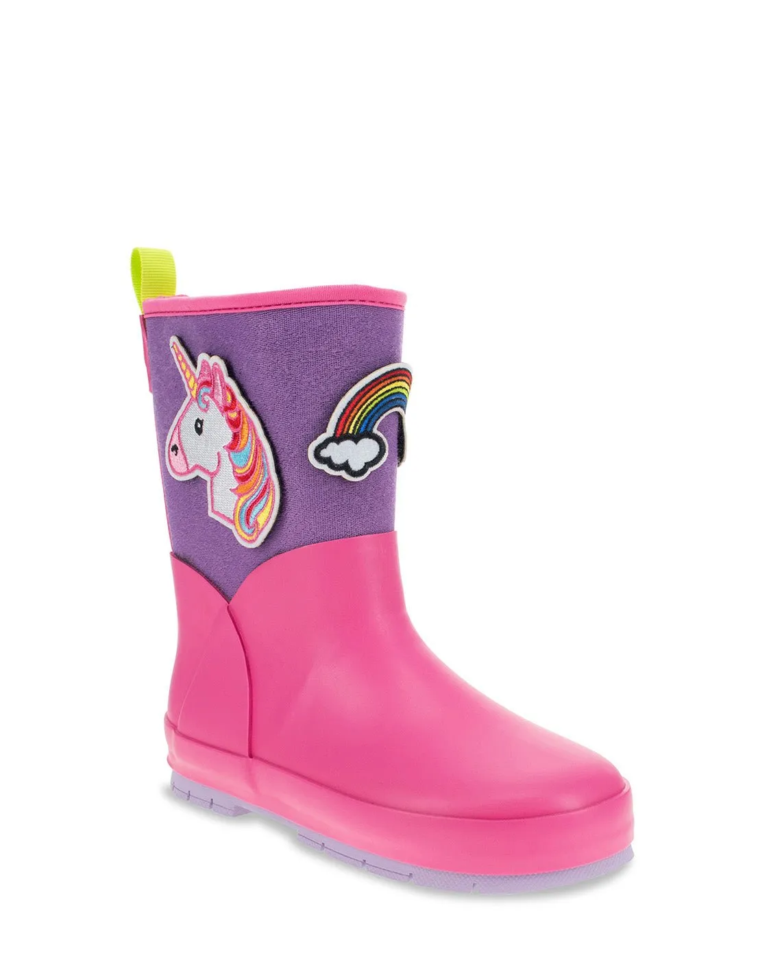 Kids Puddle Patch Rain Boot - Hot Pink