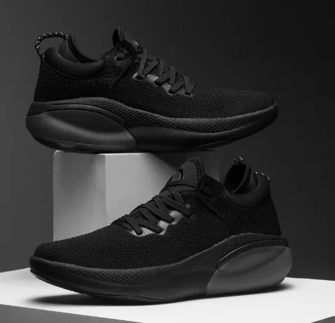 Light Casual Flying Woven Breathable Men's And Women's Sports Running Shoes