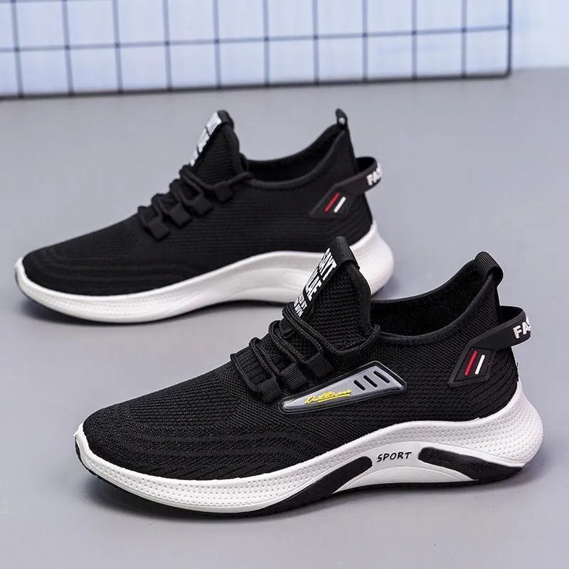 Men's Casual Shoes Flying Woven Mesh Breathable Sneakers