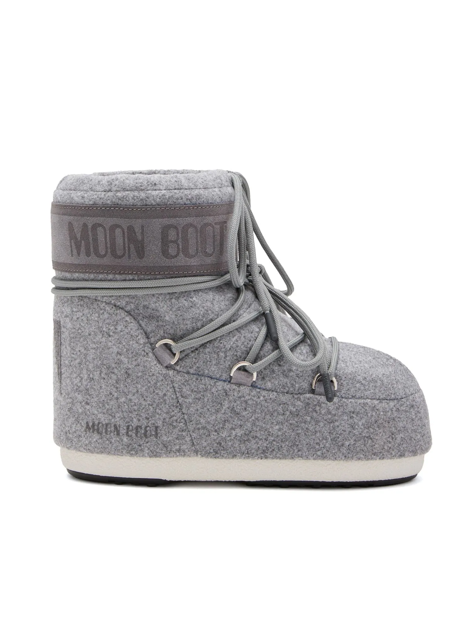 Moon Boot -  Icon low grey felt boots