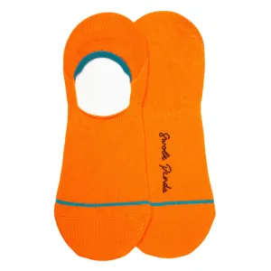 Neon Orange "No-Show" Bamboo Socks