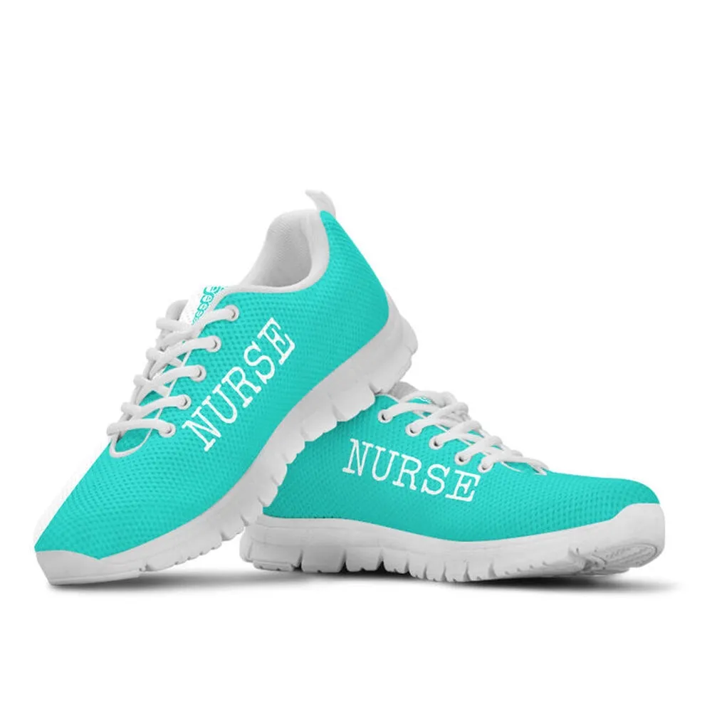 Nurse Sneaker, Nurse-Strong Tiffany White Sneakers Shoes, Best Shoes For Nurses