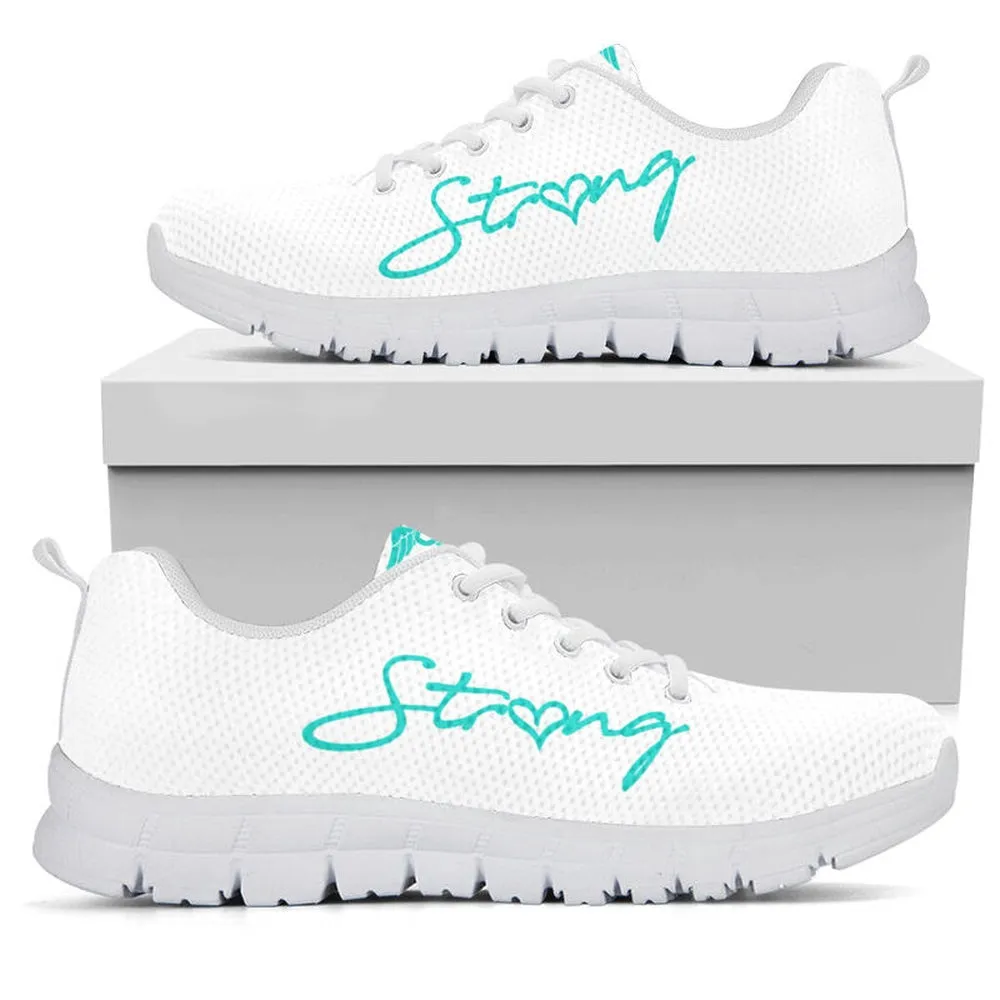 Nurse Sneaker, Nurse-Strong Tiffany White Sneakers Shoes, Best Shoes For Nurses