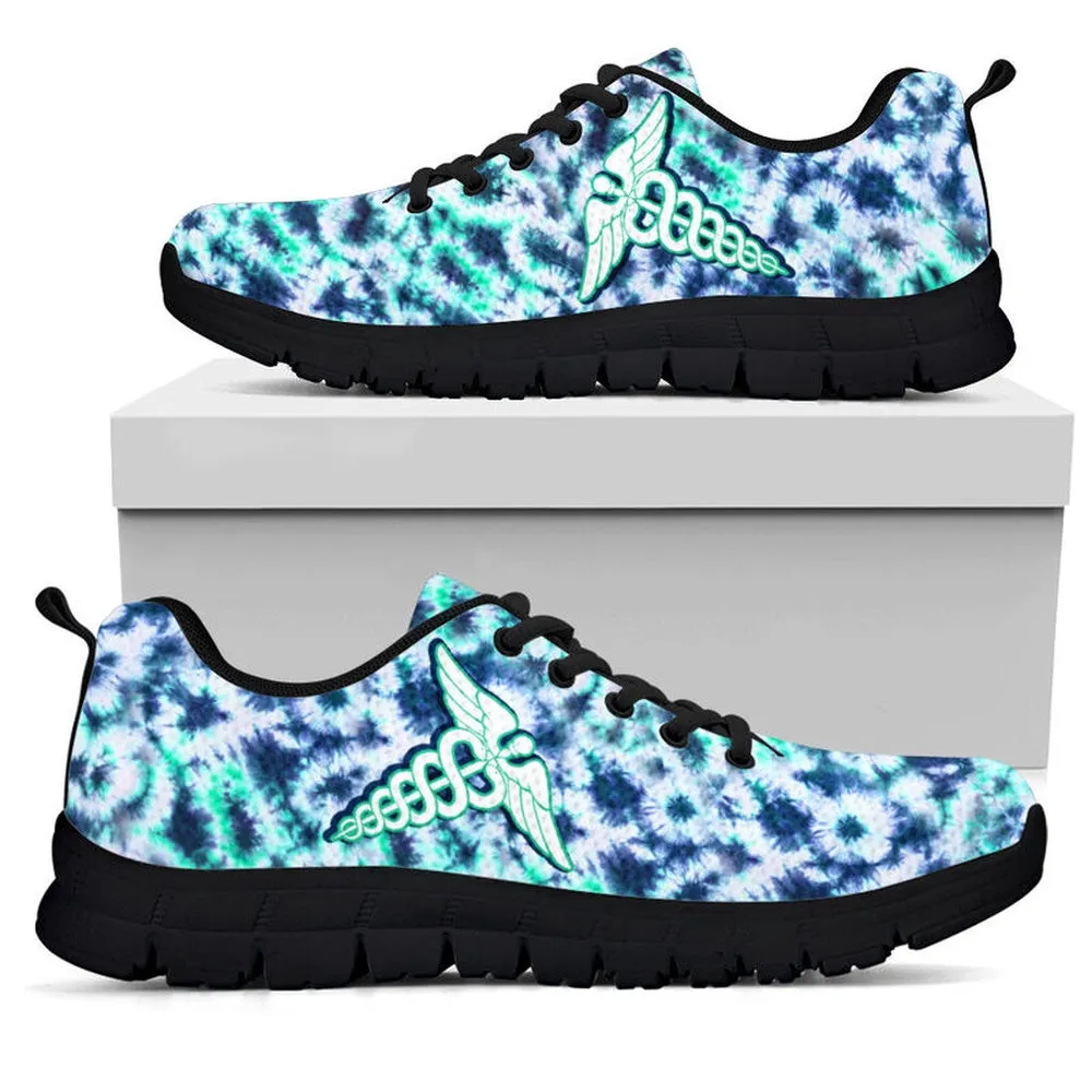 Nurse Sneaker, Nurse Tie Dye Sneakers Shoes, Best Shoes For Nurses