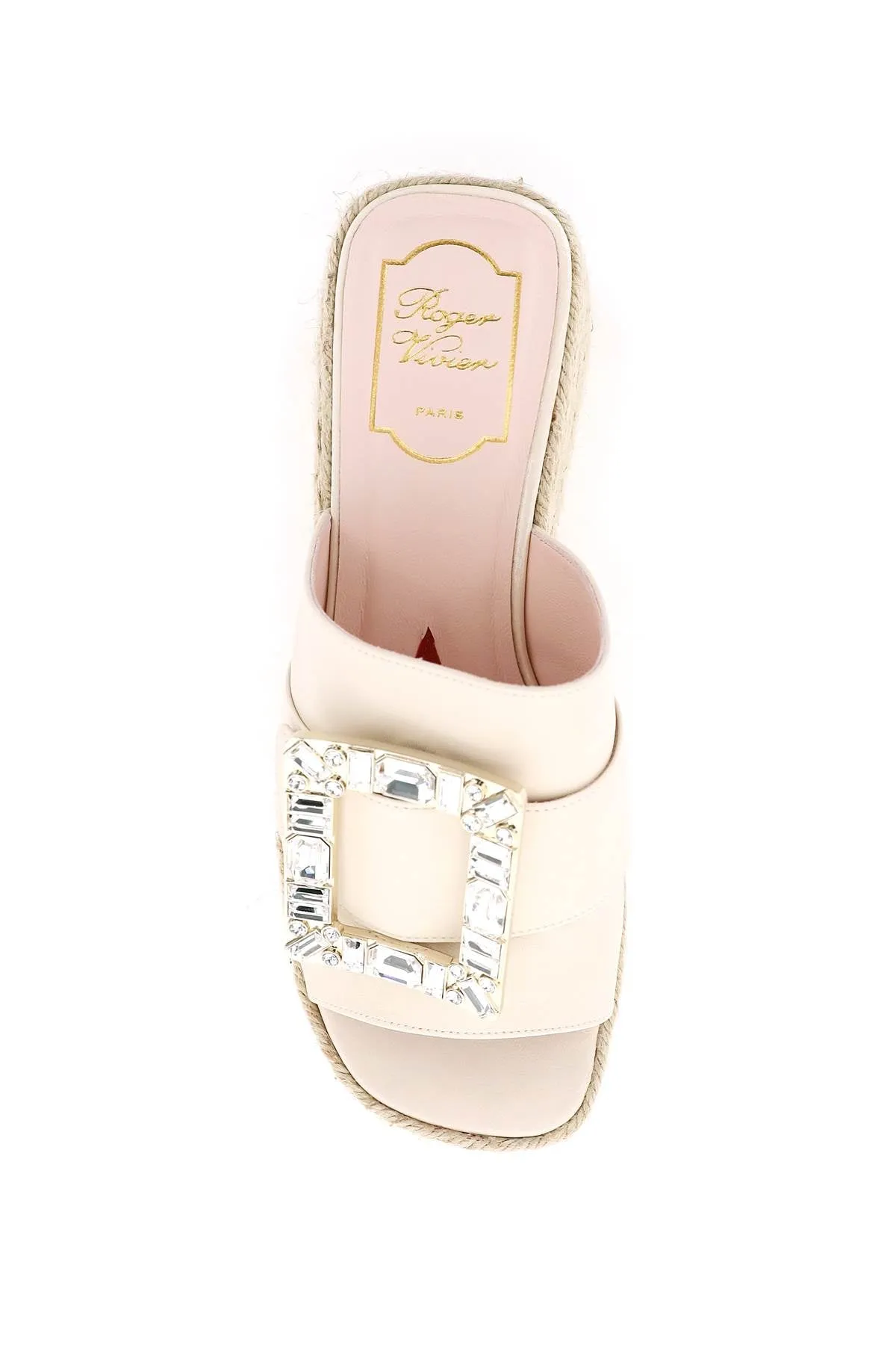 Roger vivier espadrilles mules strass buckle