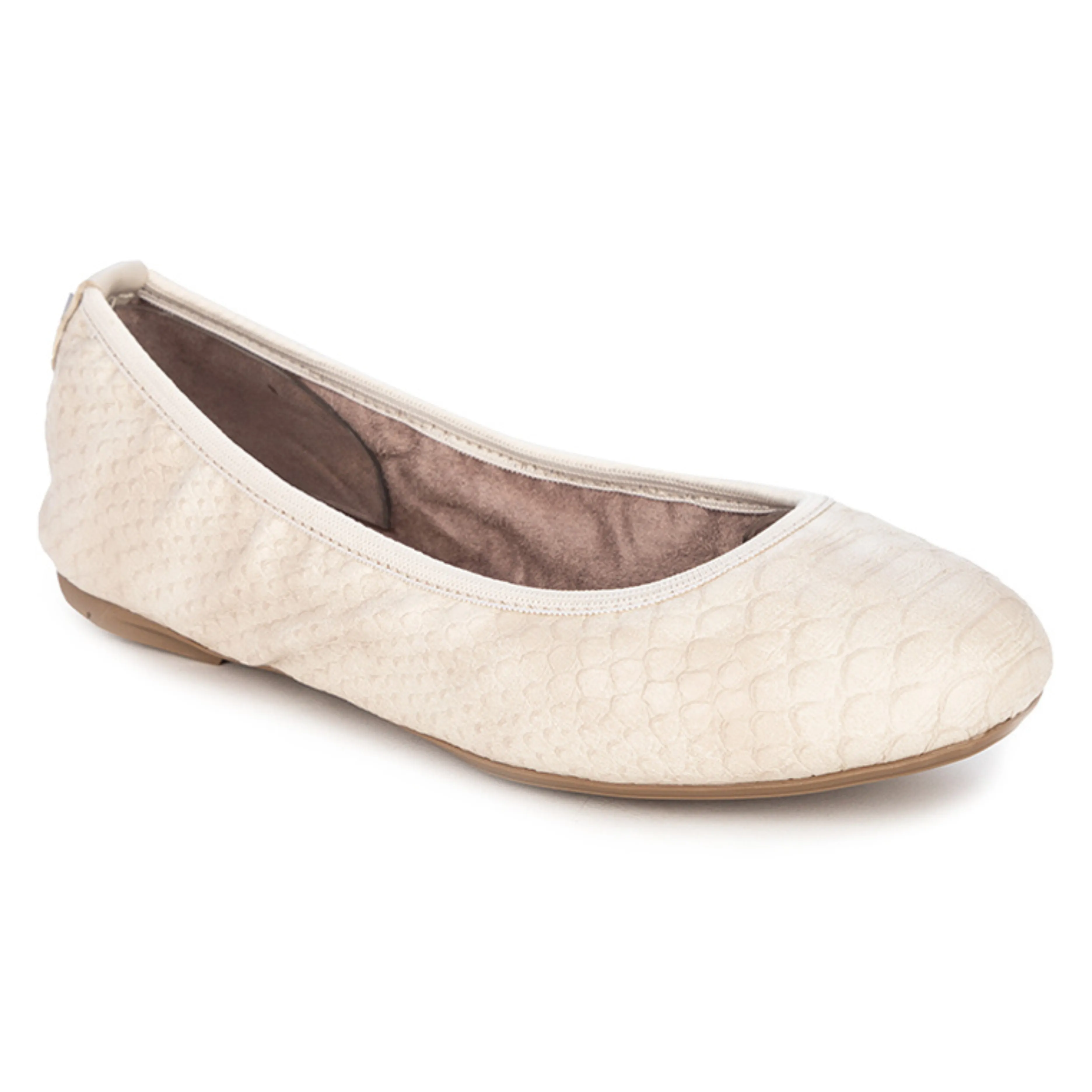 SOPHIA Ballet Flat Shoes - Natural Scales