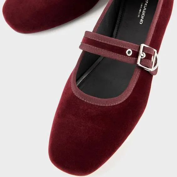 VAGABOND JOLIN  MJ  FLAT  - CHERRY VELVET